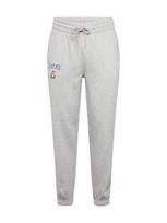 NEW ERA Kelnės 'NBA ESSENTLS LOSLAK' pilka / tamsiai violetinė / šviesiai oranžinė