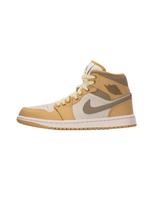 Jordan Sportbačiai su auliuku 'AIR JORDAN 1' kremo / kupranugario / brokato spalva