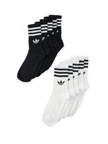 ADIDAS ORIGINALS Kojinės '3-STRIPES CREW 10 PAIRS' juoda / balta