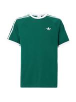 ADIDAS ORIGINALS Marškinėliai '3-Stripes' tamsiai žalia / balta