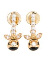 Swarovski Auskarai auksas / juoda / balta