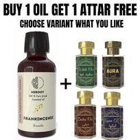 Frankincenso eterinis aliejus 10 ml aromaterapijai ir namų kvapui, gaukite 1 nemokamą 6 ml Attar – Aqua AQ, Dubai Oud, Aura, White Oud