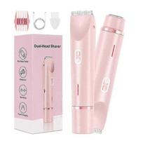 Bikini Trimmer, IPX7 Waterproof 2 - in - 1 Sensitive Skin Grooming Tool with Ceramic Blades & Type - C Charging