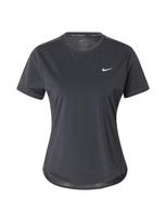 NIKE Sportiniai marškinėliai 'Swift' šviesiai pilka / juoda