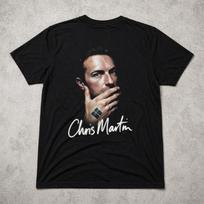 Chris Martin T Shirt Coldplay Pop Rock Music Graphic Tee Adults Kids 2XL gray