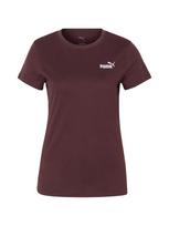 PUMA Sportiniai marškinėliai 'ESS Small No. 1' šokolado spalva / balta