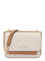 MICHAEL Michael Kors Rankinė su ilgu dirželiu kupranugario / tamsiai ruda / balkšva