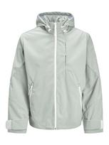JACK & JONES Demisezoninė striukė 'Flit' pastelinė žalia / balta