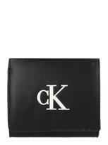 Calvin Klein Piniginė 'BOLD' juoda / balta