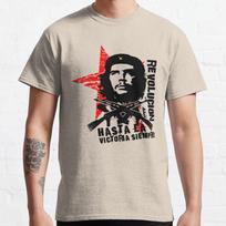 Revolucion Hasta La Victoria Siempre Che Guevara Unisex T-Shirt for Men 100% Cotton Vintage pri L black