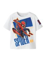 NAME IT Marškinėliai 'Spider-Man' sodri mėlyna („karališka“) / raudona / balta
