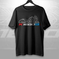 K1600b 20172026 Fans Motorcycle TShirt Daily Cycling Can Wear Cotton TShirts For Both Unisex And Unisex M black