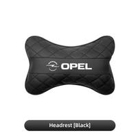 Breathable Leather Car Headrest Seat Neck Support Pillow For Opel Astra Grandland Corsa Mokka Frontera Insignia Zafira Vivaro Vg8 black