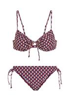 LSCN by LASCANA Bikinis kremo / tamsiai mėlyna / vyšninė spalva