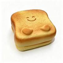 Kawaii Skrudintos Duonos Squishy Žaislas Lėtai Atsistatantis Minkštas Anti-Streso Sensorinis De-streso Fidget Žaislas Biuro Stalo Dekoras Dovana beige