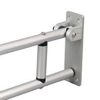 Flip Up Grab Bars Aluminium Alloy 23.6in Long Easy Mounting Foldable Bathroom Grab Bars for Toilet Washroom Lavatory Type 1 gray