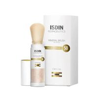 ISDIN Denshutics Mineral Brush-on Powder Sunscreen SPF 50 0.4oz Blue Light Protection, 3.97g, 1 pcs white
