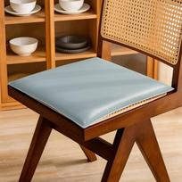 40×40cm Odinė Sėdynės Pagalvėlė 3cm Storio Didelio Atsparumo Sėdynės Pagalvėlės Padas Memory Foam PU Oda Valgomojo Kėdės Pagalvėlė mėlyna