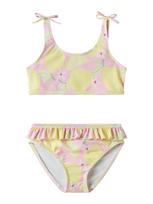 NAME IT Bikinis 'NMFZilua' žaliosios citrinos spalva / šviesiai žalia / rožių spalva / balta