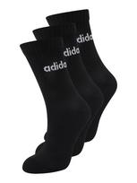 ADIDAS PERFORMANCE Sportinės kojinės 'Linear Crew Cushioned 3 Pairs' juoda / balta