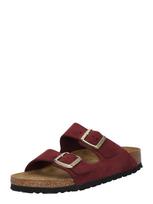 BIRKENSTOCK Šlepetės 'Arizona' tamsiai ruda / vyno raudona spalva