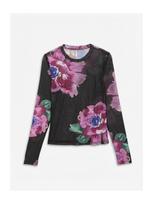 VERO MODA Marškinėliai 'VMASTI' žaliosios citrinos spalva / rožinė / raudona / juoda