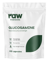 Raw Powders Glucosamine 120 kaps.