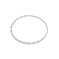 Swarovski Grandinėlė 'MATRIX' sidabrinė / skaidri spalva