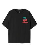 NAME IT Marškinėliai 'NKFLEAIH' nefrito spalva / raudona / juoda