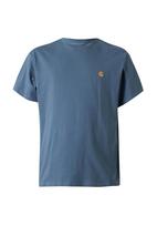 Carhartt WIP Marškinėliai 'Chase' mėlyna dūmų spalva