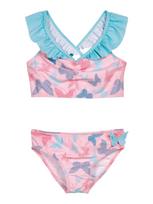 PLAYSHOES Bikinis 'Schmetterlinge' mėlyna / dangaus žydra / rožių spalva / avietinė