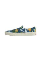 VANS Batai be raištelių 'CLASSIC' tamsiai mėlyna / kario spalva / žalia / balta