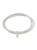MICHAEL Michael Kors Apyrankė 'BRILLIANCE' sidabrinė / skaidri spalva