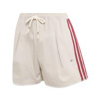 ADIDAS ORIGINALS Klostuotos kelnės 'Resort' glaisto spalva / tamsiai raudona