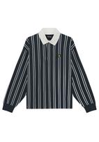 Lyle & Scott Megztinis 'Rugby' tamsiai mėlyna / balta