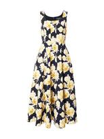 Ted Baker Kokteilinė suknelė 'DENNYA' medaus spalva / rusvai žalia / juoda / balta