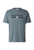 Sergio Tacchini Marškinėliai 'Marchio' bazalto pilka / juoda / balta