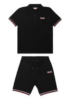 LONSDALE Treningas 'Chillingham' raudona / juoda / balta