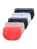 Calvin Klein Underwear Vyriškos kelnaitės smėlio spalva / tamsiai mėlyna / oranžinė / balta