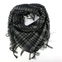 Unisex Women Men Arab Shemagh Keffiyeh Palestine Scarf Shawl Wrap One Size black