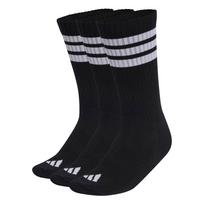 ADIDAS PERFORMANCE Kojinės '3-Stripes Cushioned Crew Socks 3 Pair' juoda / balta / balkšva