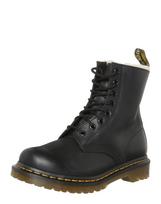 Dr. Martens Suvarstomieji kulkšnis dengiantys batai '1460 Serena - 8' geltona / juoda / balta