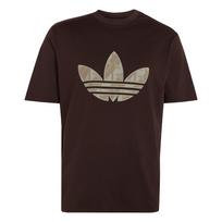 ADIDAS ORIGINALS Marškinėliai 'MONOGRAM' brokato spalva / tamsiai ruda / pastelinė žalia