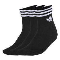 ADIDAS ORIGINALS Kojinės '3-Stripes Ankle 3 Pairs' juoda / balta