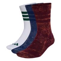 ADIDAS PERFORMANCE Sportinės kojinės 'Stonewash Crew 3 Pairs' tamsiai mėlyna / kaštoninė spalva / juoda / balta