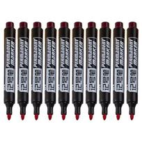 10 Pcs Oily Non-Erasable Waterproof Markers Brush Pen Sketch Based Markers Drawing Pens Art Supplies Designer Paint Pen raudona