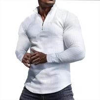 Autumn Winter Men's Capless Hoodies Sweatshirt Oversize Small Square Half Zipper Stand Collar Pullover Sweater Jogger Sport Tops S balta