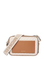 MICHAEL Michael Kors Rankinė su ilgu dirželiu ruda (konjako) / balta
