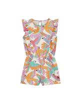 WE Fashion Kombinezonas oranžinė / rožinė / juoda / balta