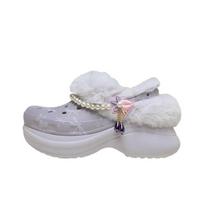 Crocs Little Whale Pear Blossom Fashion Versatile Clogs Women Clogs Mist-Purple 211977-5PS 39-40 white